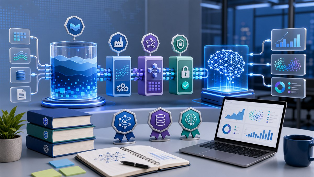 Azure AIとデータエンジニアリング学習を表す画像